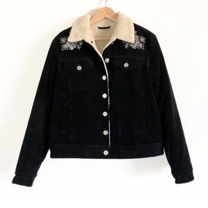 & Other Stories Womens Black Corduroy Jacket
